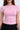 Icy Pink Polyamide Fitted T-shirt - BonkersCorner