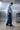 Tinted Blue Cargo Denim Pants - BonkersCorner
