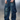 Tinted Blue Cargo Denim Pants - BonkersCorner