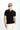 Black Cable Knit Polo - BonkersCorner