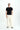 Black Cable Knit Polo - BonkersCorner