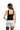 Black Cross Halter Neck Top - BonkersCorner