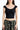 Black Front Ruched Top - BonkersCorner