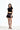 Black Tie-Back Crop Top - BonkersCorner