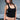 Black Square Neck Tank - BonkersCorner