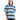 Blue Bandit Stripe Oversized T-shirt - BonkersCorner