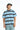 Blue Bandit Stripe Oversized T-shirt - BonkersCorner