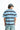 Blue Bandit Stripe Oversized T-shirt - BonkersCorner