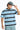 Blue Bandit Stripe Oversized T-shirt - BonkersCorner