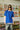 Blue Rush Stripe Oversized T-shirt - BonkersCorner