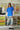 Blue Rush Stripe Oversized T-shirt - BonkersCorner