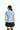 Blue Verticle Stripes Clinched Waist Shirt - BonkersCorner