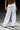 White Sporty Deconstructed Loose Pants