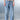 Chalk Wash Indigo Straight Fit Jeans - BonkersCorner