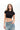 Black Ribbed Crop Top - BonkersCorner
