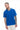 Cobalt Blue Knit Textured Polo T-shirt - BonkersCorner