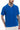 Cobalt Blue Knit Textured Polo T-shirt - BonkersCorner