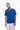 Cobalt Blue Knit Textured Polo T-shirt - BonkersCorner