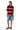 Crimson Coast Stripe Oversized T-shirt - BonkersCorner