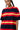 Crimson Coast Stripe Oversized T-shirt - BonkersCorner