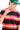Crimson Coast Stripe Oversized T-shirt - BonkersCorner