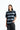 Grey Monochrome Stripe Oversized T-shirt - BonkersCorner