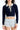 Navy Note Collared Knit Top - BonkersCorner