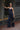 Navy Pinstriped Loose Fit Trousers - BonkersCorner