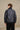 Navy Blue Leather Jacket - BonkersCorner