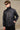 Navy Blue Leather Jacket - BonkersCorner