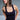 Navy Blue Square Neck Tank - BonkersCorner