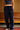 Navy Blue Tape Wide Leg Joggers - BonkersCorner