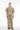 Solid Khaki Textured Shirt - BonkersCorner