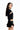 Shadow Black Tie Front Shrug - BonkersCorner