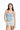 Soft Blue Contrast Halter Top - BonkersCorner