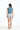 Steel Blue High Neck Top - BonkersCorner