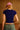 Tencel Ribbed Oxford Blue Modal T-shirt - BonkersCorner
