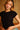Tencel Ribbed Raven Black Modal T-shirt - BonkersCorner