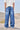 Blue Faded Wide Leg Jeans - BonkersCorner