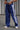 Blue Sporty Straight Fit Pants