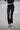 Jet Black Fold Over Pants - BonkersCorner