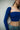 Royal Blue Ribbed Square Neck Top - BonkersCorner