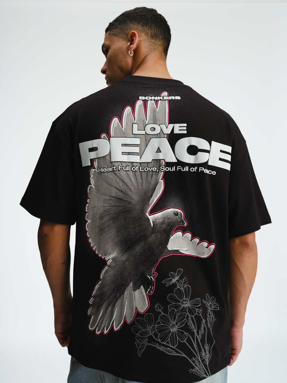 SignatureLoveAndPeacePremiumOversizedT-shirt