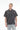Charcoal Cabana Short Sleeve Striped Shirt - BonkersCorner