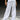 White Sporty Deconstructed Loose Pants - BonkersCorner